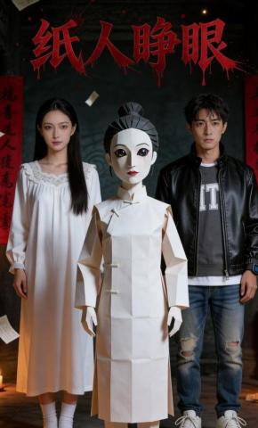 短剧《纸人睁眼》海报