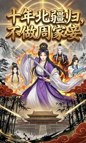 短剧《十年北疆归，不做周家妾》海报