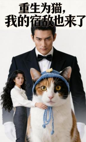 短剧《重生为猫，我的宿敌也来了》海报
