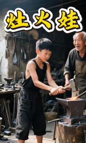 短剧《灶火娃》海报