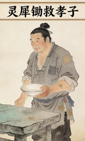 短剧《灵犀锄救孝子》海报