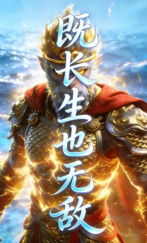 短剧《既长生也无敌》海报