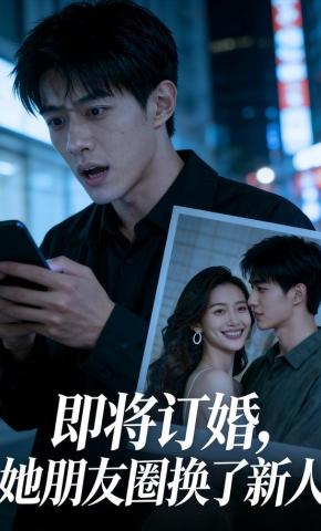 短剧《即将订婚，她朋友圈换了新人》海报