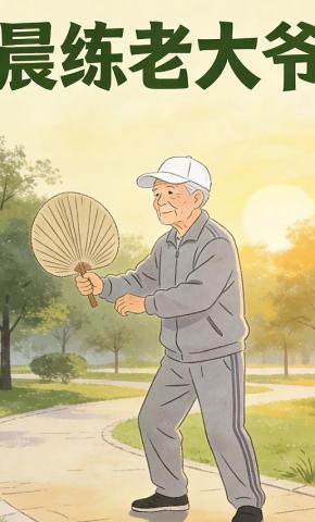 短剧《晨练老大爷》海报