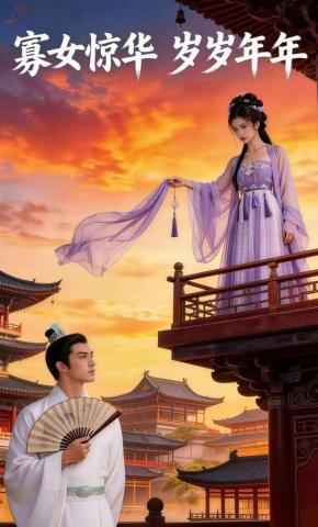 短剧《寡女惊华，岁岁年年》海报