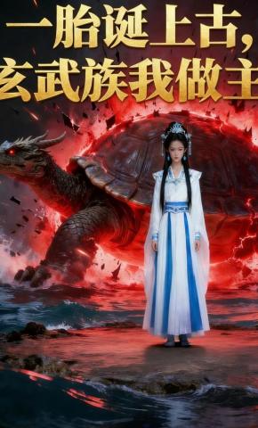 短剧《一胎诞上古，玄武族我做主》海报