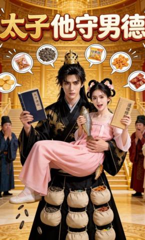 短剧《太子他守男德》海报