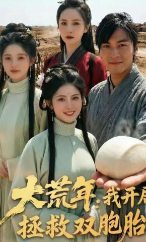 短剧《大荒年：我开局拯救双胞胎》海报