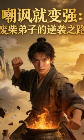 短剧《嘲讽就变强：废柴弟子的逆袭之路》海报
