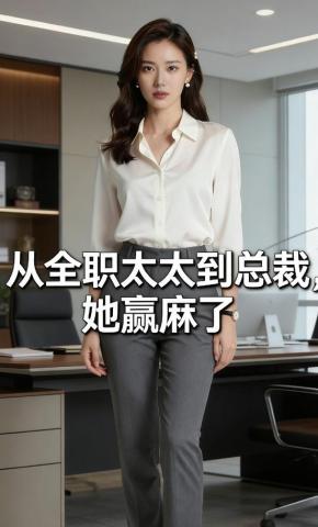 短剧《从全职太太到总裁，她赢麻了》海报