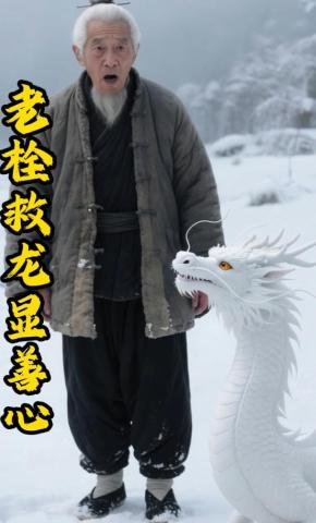 短剧《老栓救龙显善心》海报