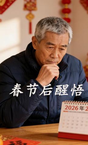 短剧《春节后醒悟》海报