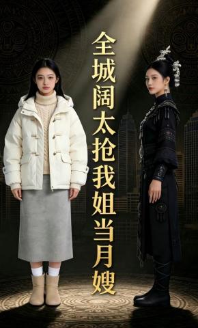 短剧《全城阔太抢我姐当月嫂》海报