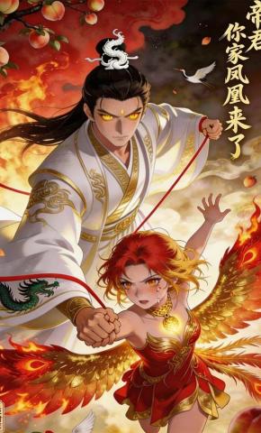 短剧《帝君，你家凤凰来了》海报