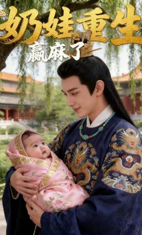 短剧《奶娃重生，赢麻了》海报