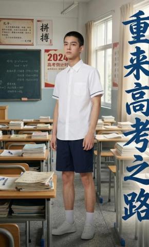 短剧《重来高考之路》海报