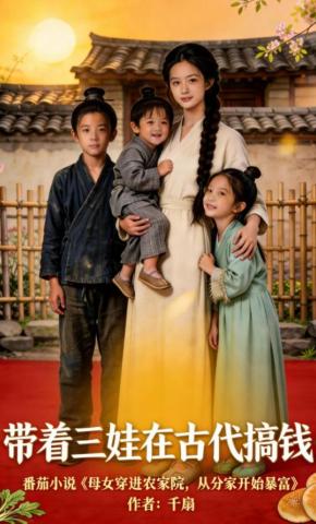短剧带着三娃在古代搞钱海报