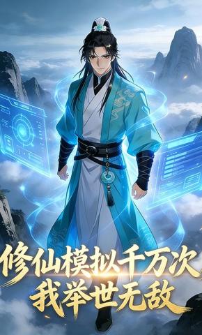 短剧《修仙模拟千万次，我举世无敌》海报