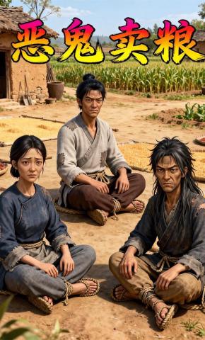 短剧《恶鬼卖粮！》海报