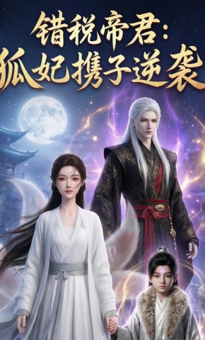 短剧《错税帝君：狐妃携子逆袭》海报