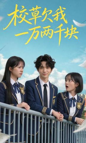 短剧《校草欠我一万两千块》海报