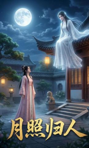 短剧《月照归人》海报