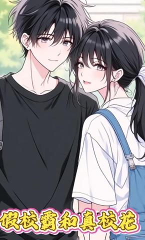 短剧《假校霸和真校花》海报