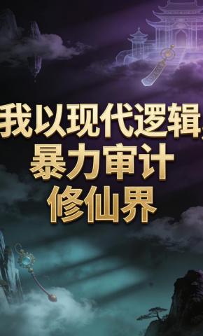 短剧《我以现代逻辑，暴力审计修仙界》海报