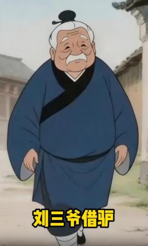 短剧《刘三爷借驴》海报