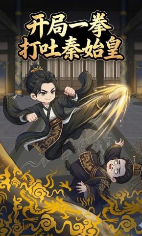 短剧《开局一拳打吐秦始皇》海报