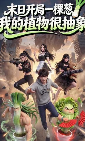 短剧《末日开局一棵葱，我的植物很抽象》海报
