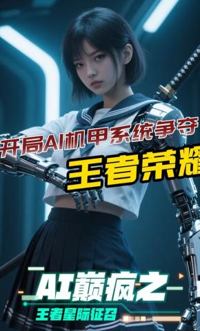 短剧《AI巅疯之王者星际征召》海报