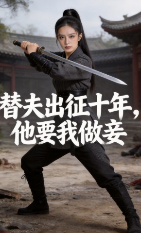 短剧《替夫出征十年，他要我做妾》海报