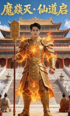 短剧《魔焱灭・仙道启》海报