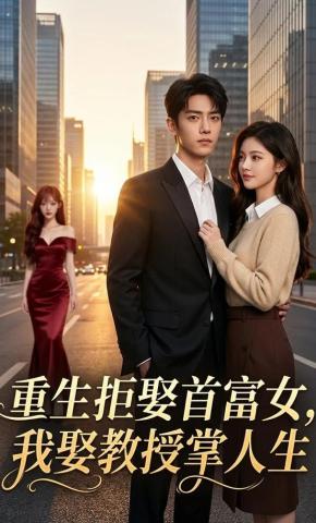 短剧《重生拒娶首富女，我娶教授掌人生》海报