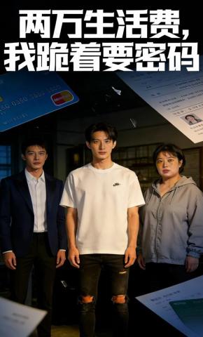 短剧《两万生活费，我跪着要密码》海报