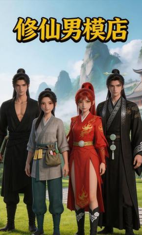 短剧《修仙男模店》海报