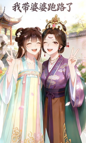 短剧《我带婆婆跑路了》海报