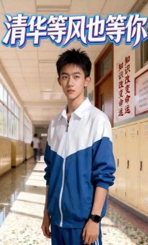 短剧《清华等风也等你》海报