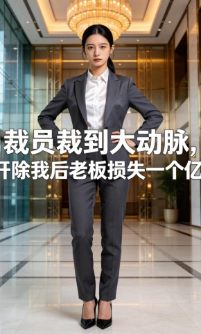 短剧《裁员裁到大动脉，开除我后老板损失一个亿》海报