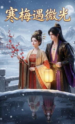 短剧《寒梅遇微光》海报