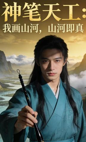 短剧《神笔天工：我画山河，山河即真》海报