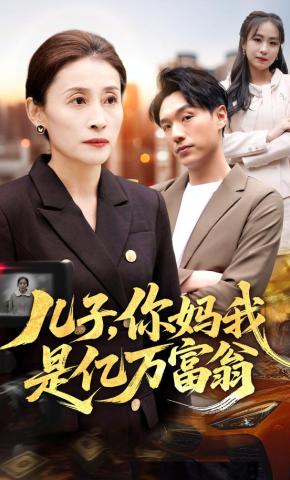 短剧《儿子，你妈我是亿万富翁》海报