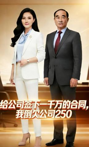 短剧《给公司签下一千万的合同，我倒欠公司250》海报