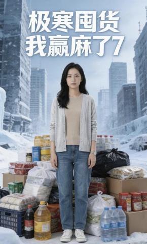 短剧《极寒囤货我赢麻了7》海报