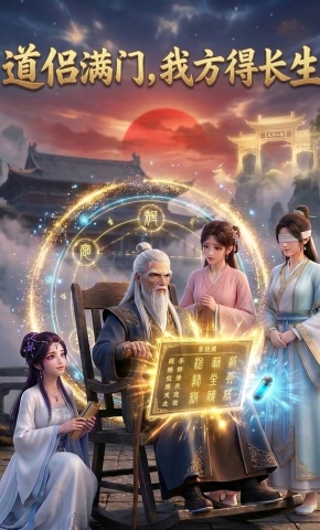 短剧《道侣满门，我方得长生》海报