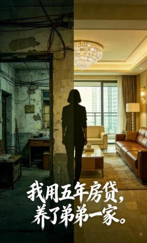 短剧《我用五年房贷，养了弟弟一家》海报