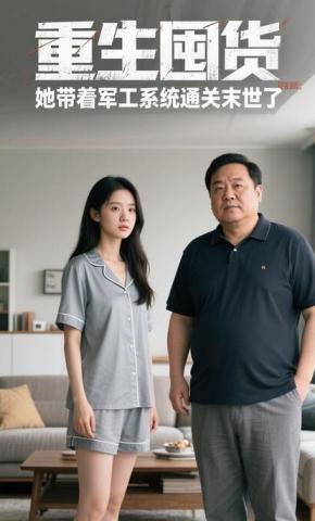 短剧《重生囤货，她带着军工系统通关末世了》海报