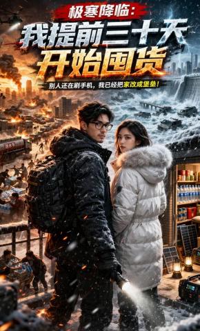 短剧《极寒降临：我提前三十天开始囤货》海报