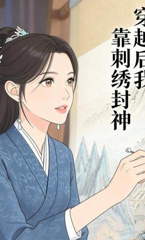 短剧《穿越后我靠刺绣封神》海报